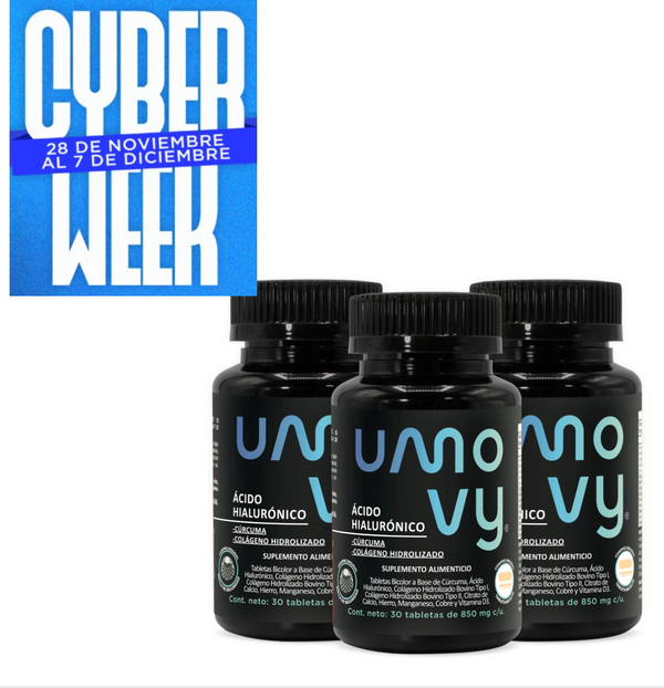 3 Frascos Ácido Hialurónico Umovy® PROMO CYBER WEEK