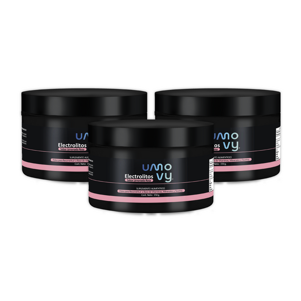 3 Electrolitos Sabor Limonada Rosa de 150 g